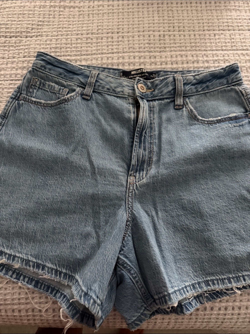 Hollister Vintage Light Blue Denim Cutoff Shorts